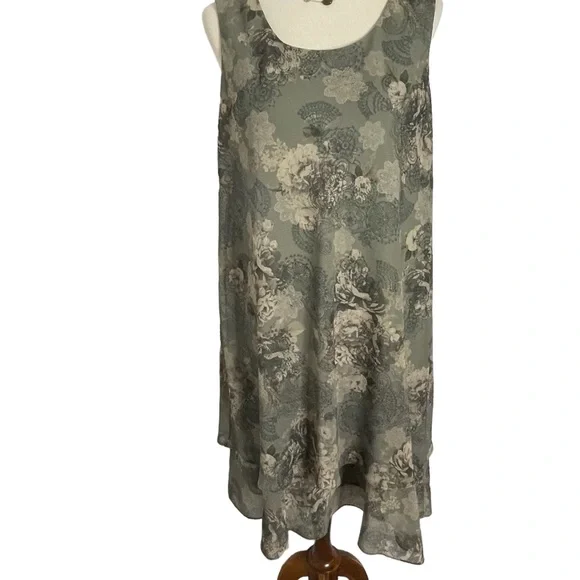 R&M Richards Vintage One Piece Dress Sz 16 Petite - Picture 2 of 11